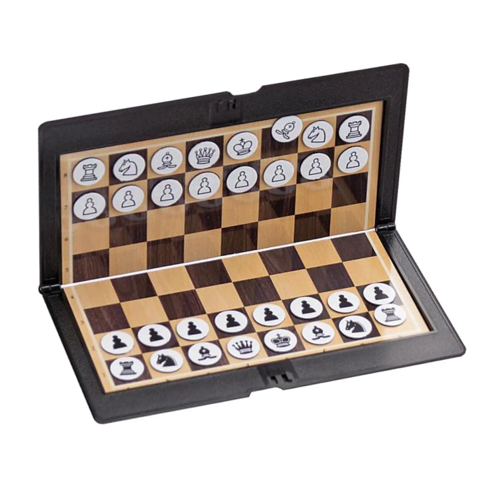 Foldable Chessboard Mini Size Chess Set Travel Portable Wallet Pocket Chess Board Game Family Game