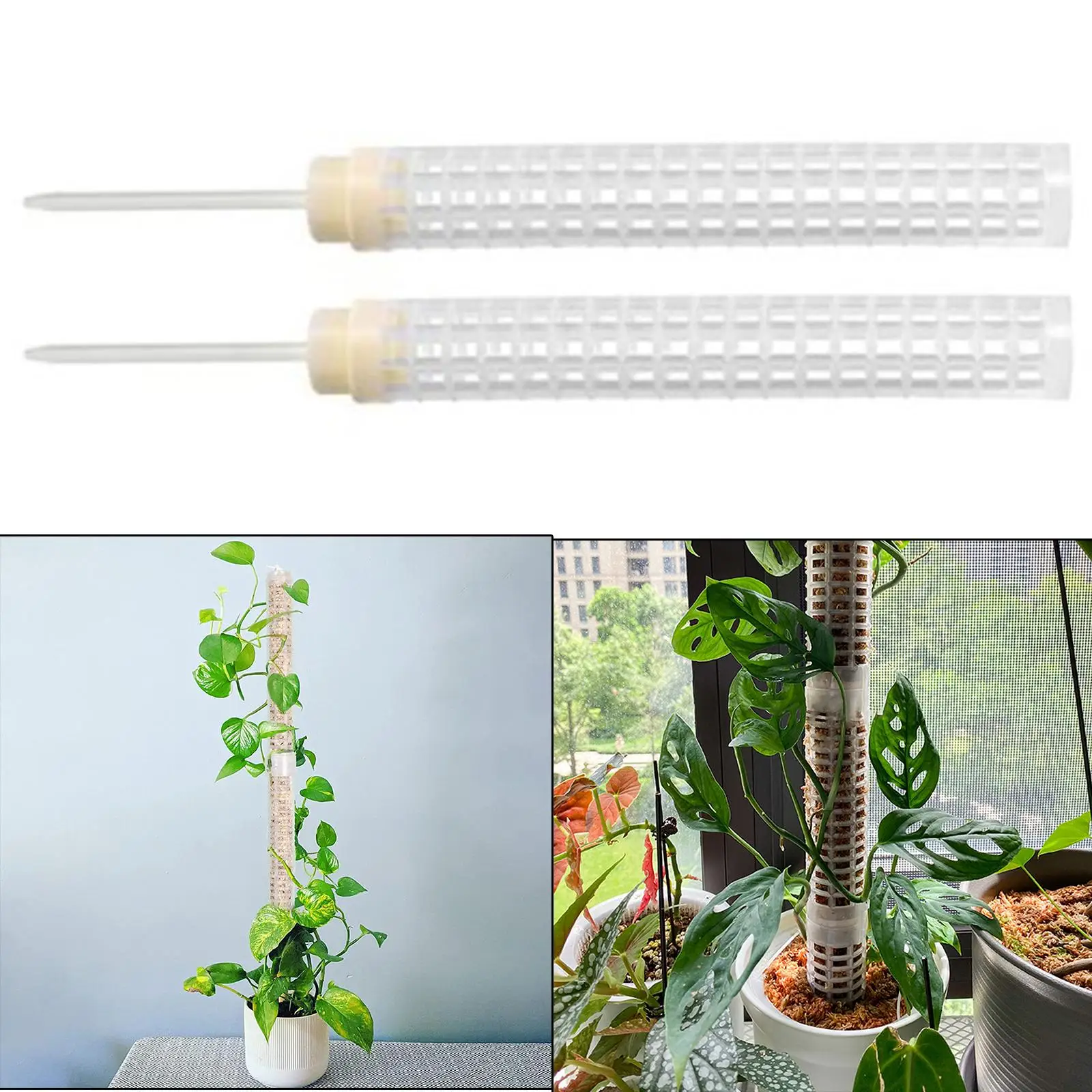 Moss Pole Stackable Climbing Plant Plant Stakes Plants for Flowers Coconut Palm Orchid Monstera Spagnum