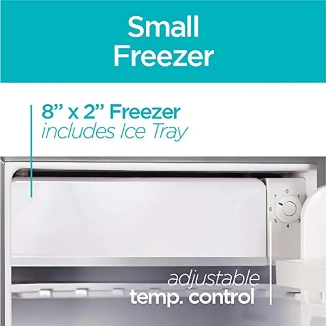 BLACK+DECKER BCRK25V Compact Refrigerator Energy Star Single Door Mini  Fridge with Freezer, Cubic Feet, VCM, 2.5 Cu.ft - AliExpress