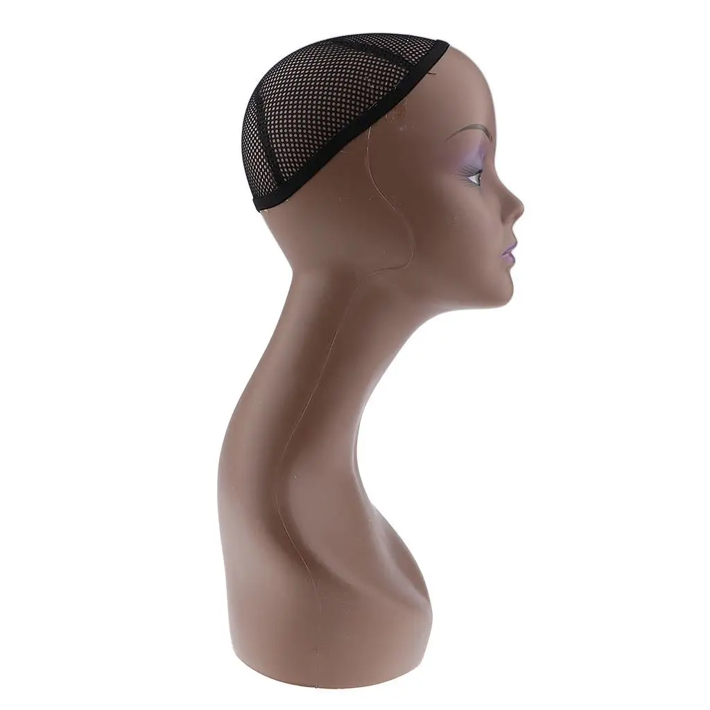  Making Head, Female Bald  Model With Long Neck Head for Hat Glasses Display