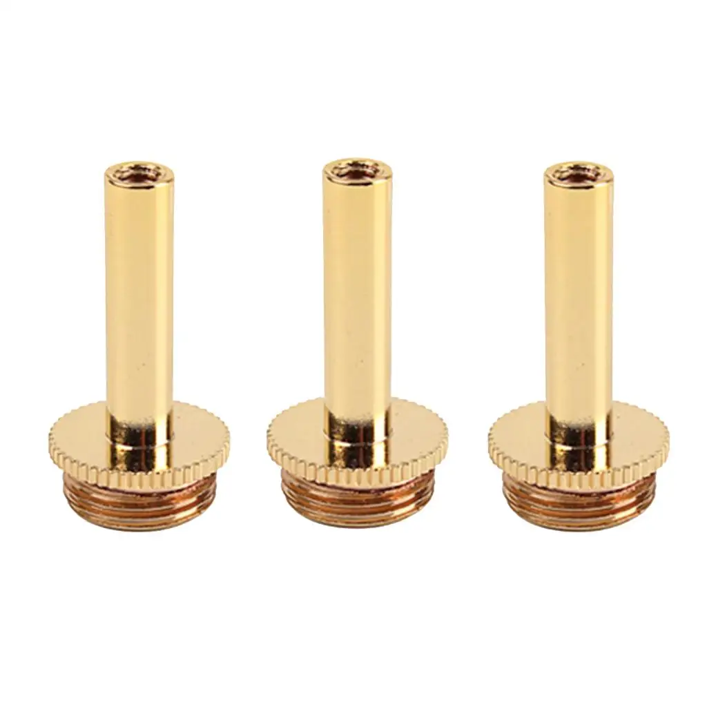 3pieces Copper Trumpet Connecting Rod Piston Key Screw for Bb Trumpet