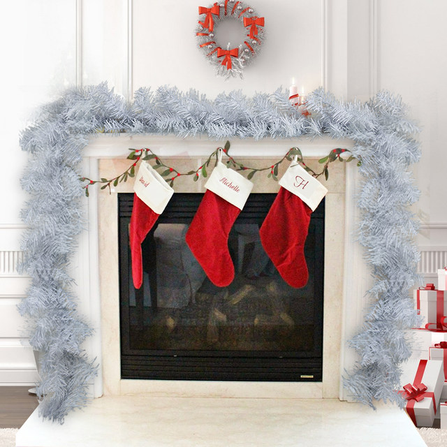 Christmas Wreath Artificial White Snowy Indoor Wreath Decor Party Supplies  For Porch Garden Store Mall And Home - AliExpress