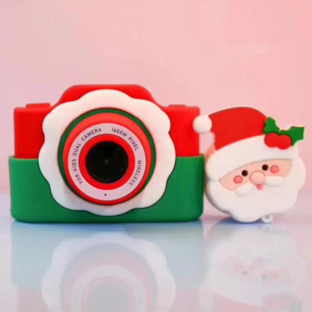 Mini Santa Digital Camera W/ Fun Photo Sticker  SD Card   Gift