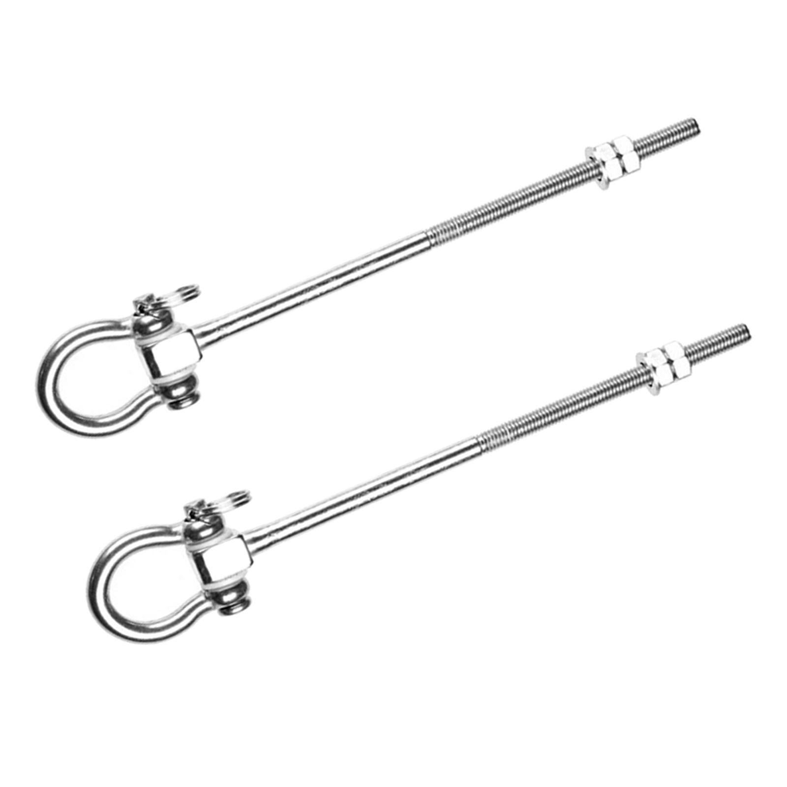 2x Heavy Duty Swing Hangers Hardware Swing Sets Stainless Steel Screw Bracket for Hammock Chair Playground Indoor Outdoor