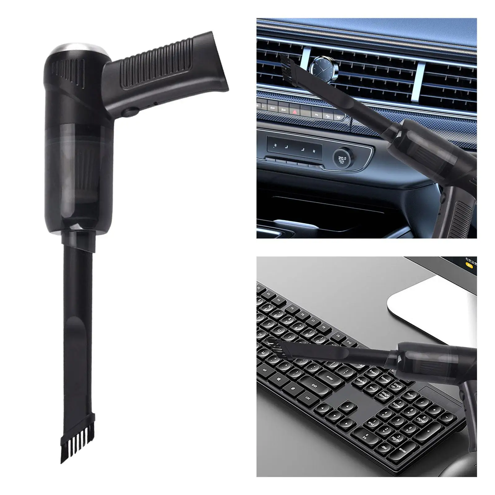 Cordless Handheld Vacuum USB Rechargeable Portable Strong Handheld Dust Catcher for Car Pet Hair Office Desktop Home