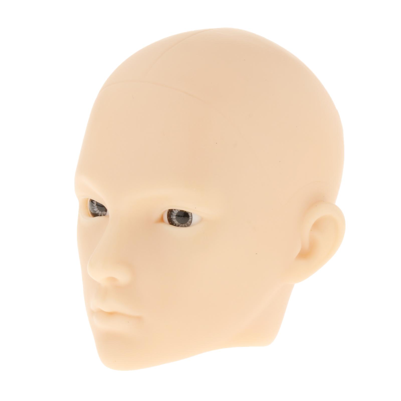 1/6  Dolls Head Shape with Gray Eyes Make Yourself Practice Toys