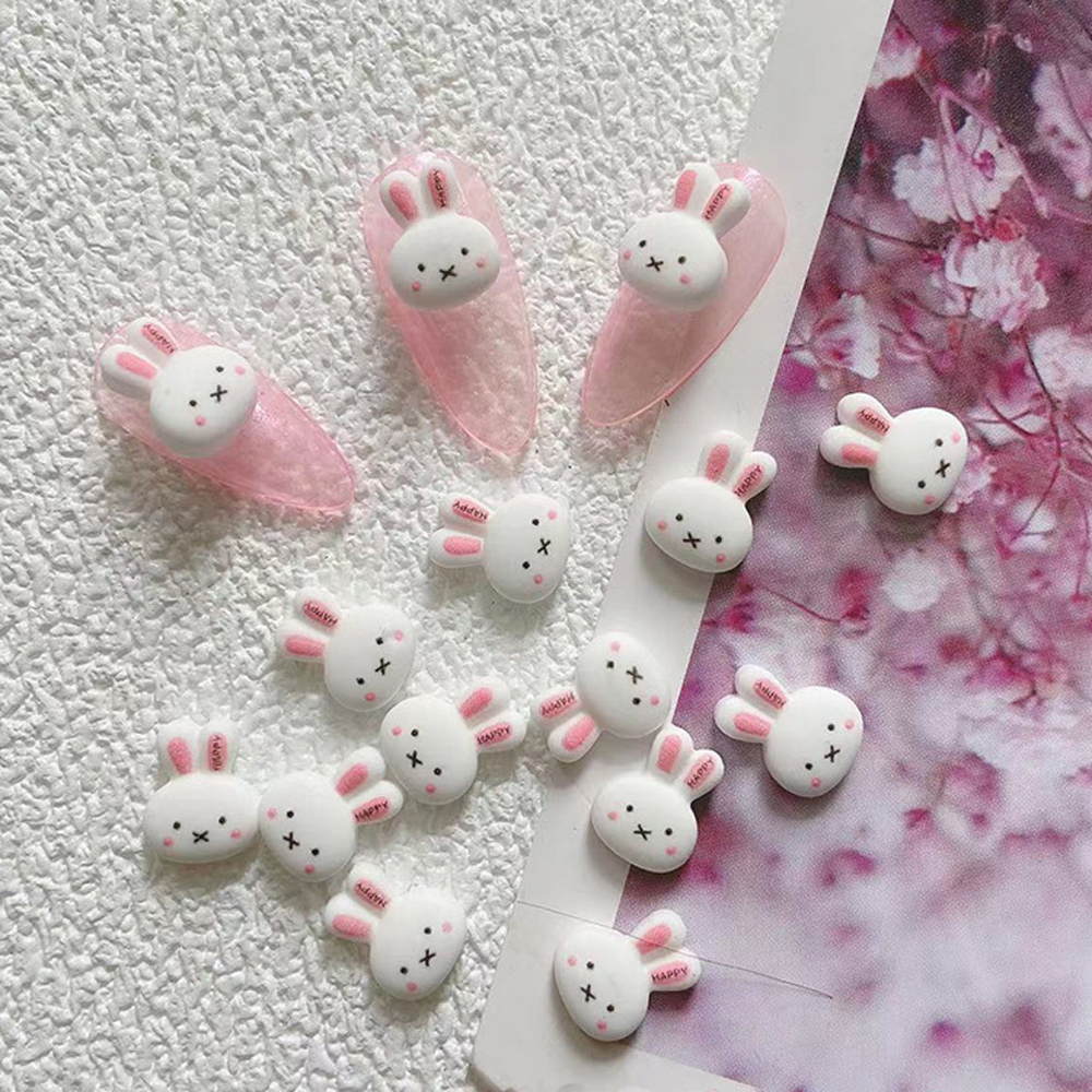 Best of 10pcs Cartoon Bunny Nail Art Charm 3D Candy Color Resin Cartoon Animal Lollipop Nail Decoration Korea Kawaii Nail Accessories Reviews & Tips