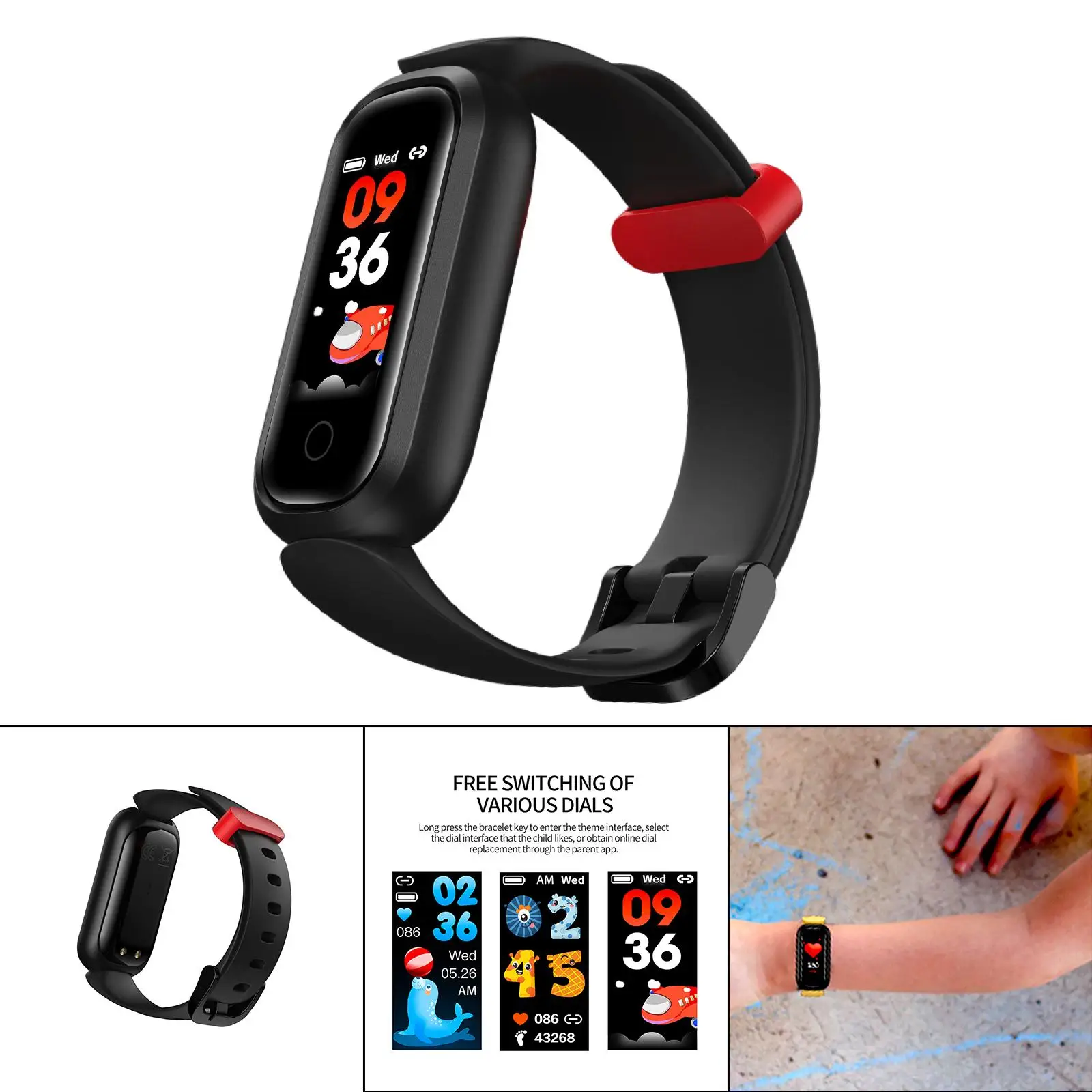 T12 Smart Watch Fitness Tracker Multi-Sports Mode Bluetooth3.0 for Android iOS Stopwatch