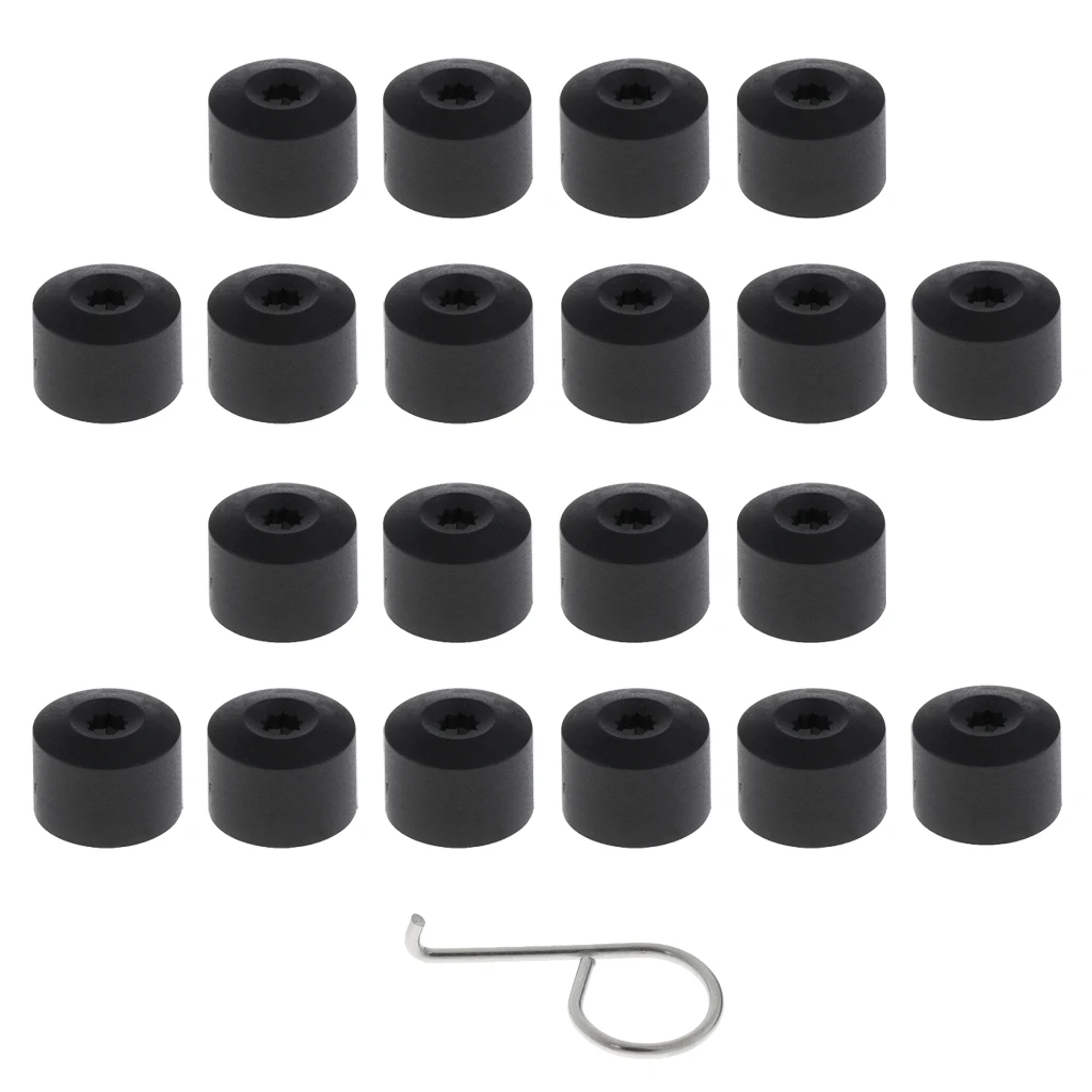 dolity 20 Pieces Car Wheel Tyre Center Hub Screw Protective Cap for