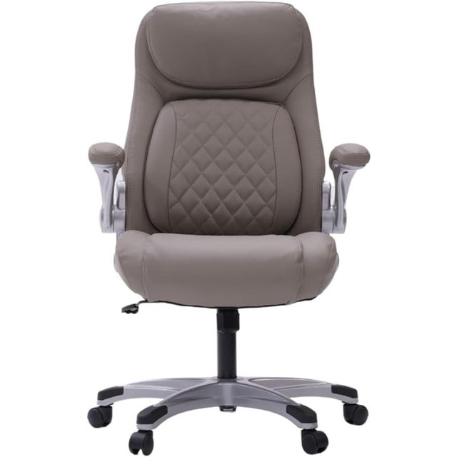 Nouhaus +Posture Ergonomic PU Leather Office Chair. Click5 Lumbar Support  with FlipAdjust Armrests. Modern Executive Chair and Computer Desk Chair  (Black) 