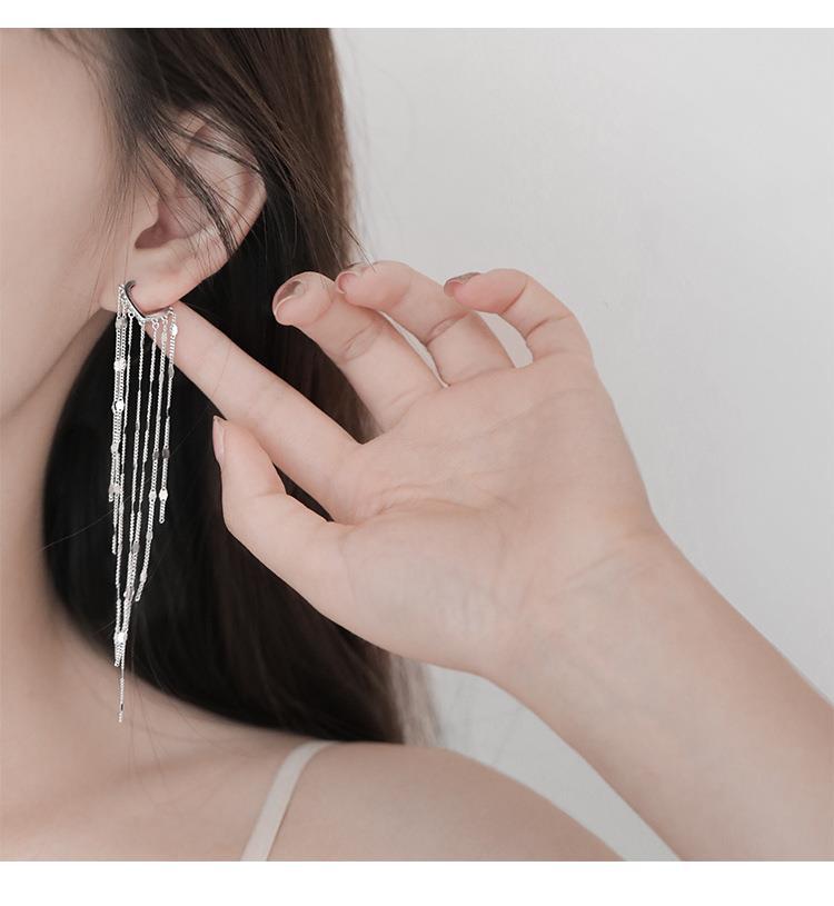 Mode neue heißer Verkauf trendy 925 Sterling Silber Herz Reifen Ohrringe für Frauen echte Silber Ohr stecker erste Ohrringe – Detail 7