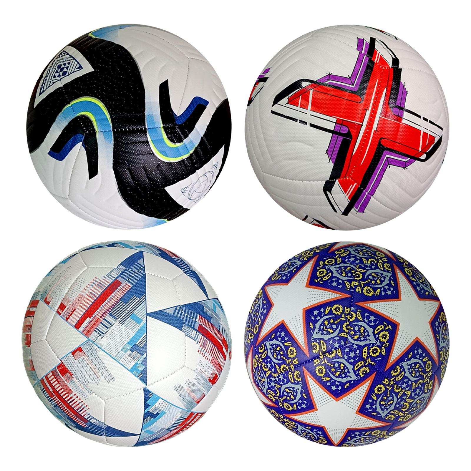 Soccer Ball Size 5 Seamless Stitching Football Leather Official Match Ball