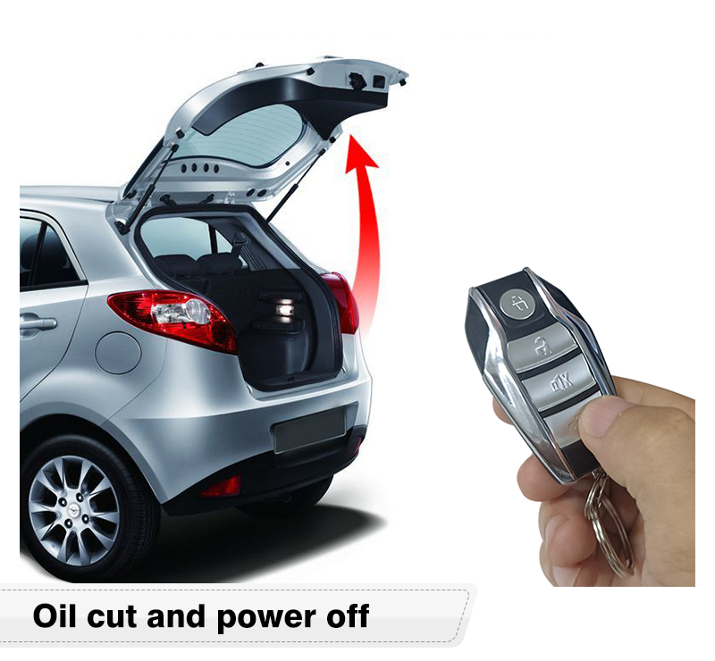 One Way Auto Alarm system Car Alarm Manual Push Button Start Stop System (1 Meta