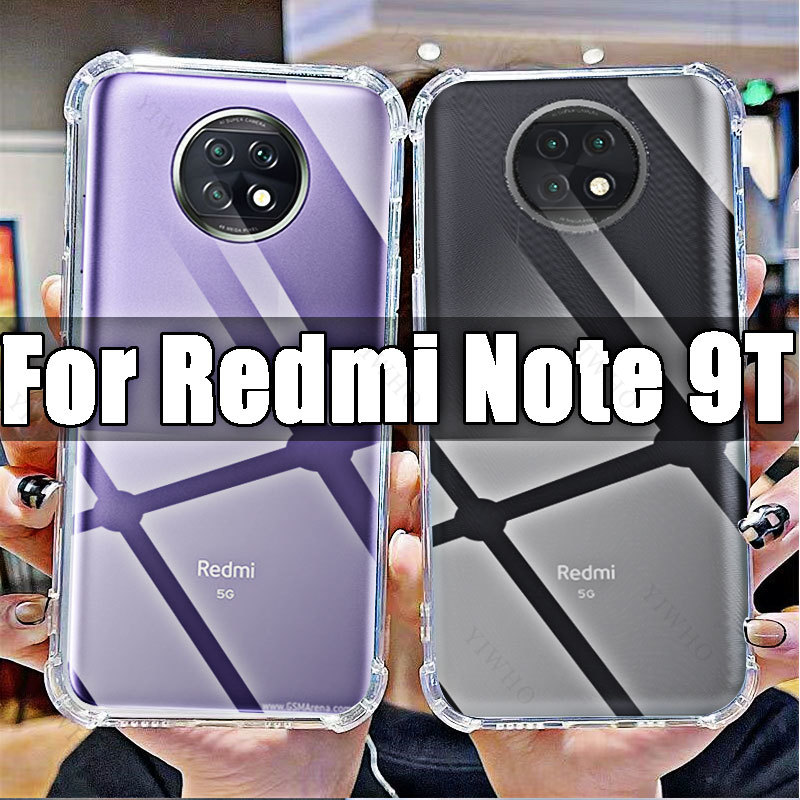 Weiche silikon stoß feste klare hülle für xiaomi redmi note 9t transparente hd abdeckungen schale für redmi note9t 6.53 "m2007j22g sicherheit – Detail 1