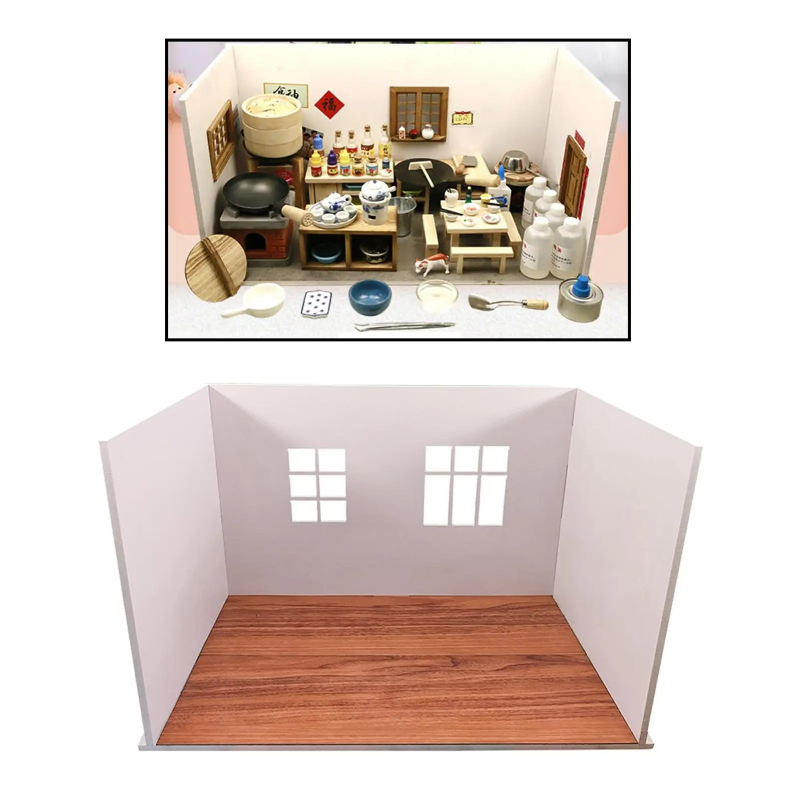 Dollhouse Kitchen Ornament for Dollhouses Pretend Toys Life Scene Layout DIY Accessories