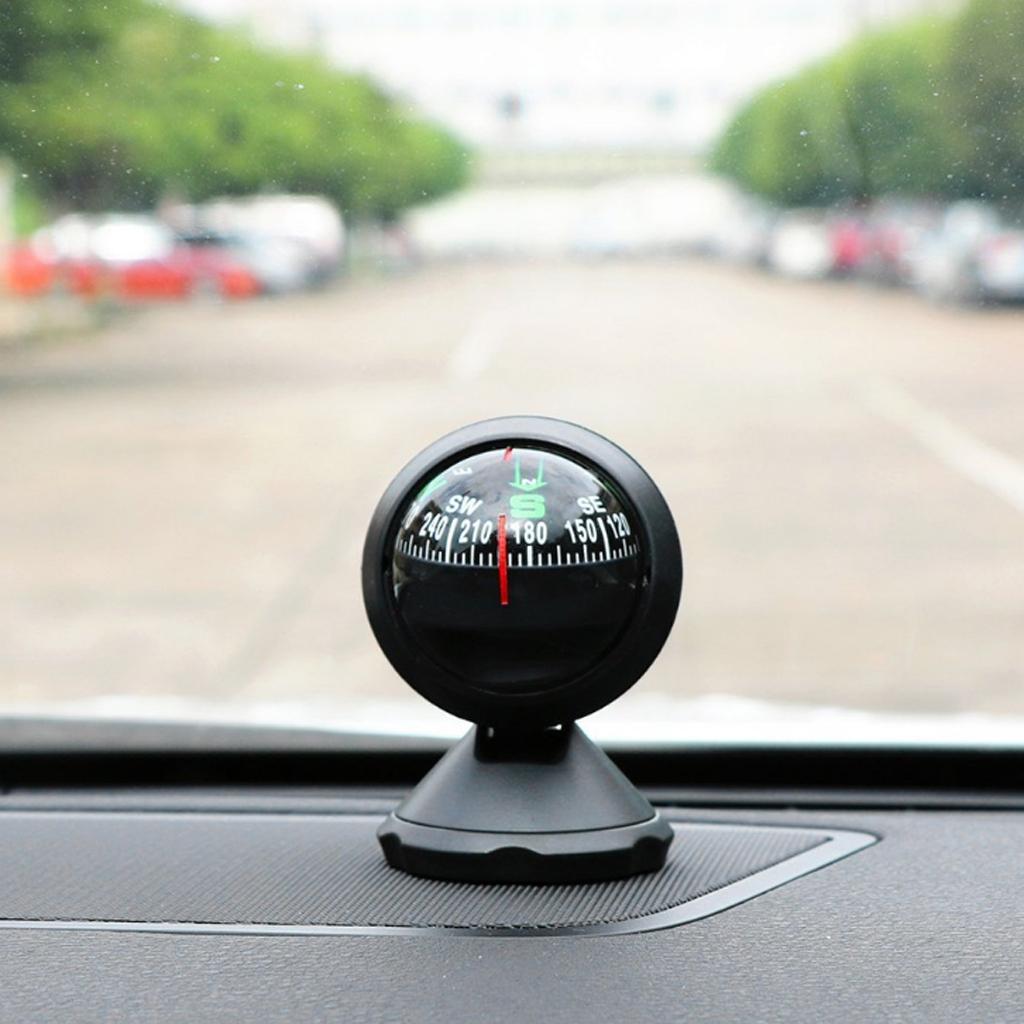 Car Compass Ball Windshield Dashboard Mini Compass  Truck Boat