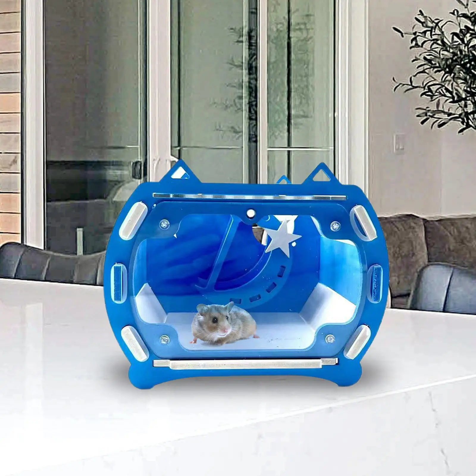 Hamster Cage Hamster Cage Travel Carrier Pet Outgoing Cage Pet Travel Carrier for Rabbit Small Pets Rats Sugar Glider Traveling