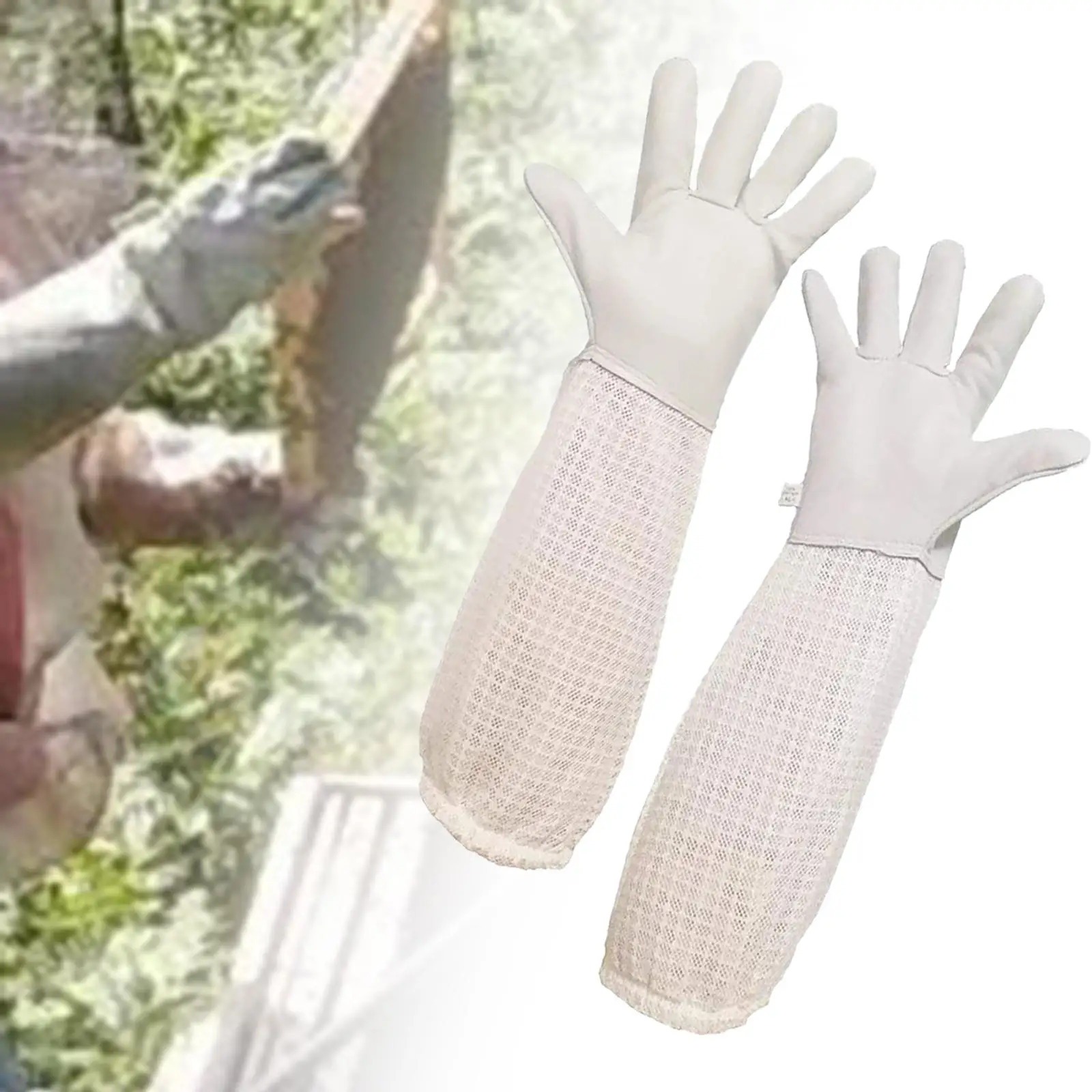 Anti Bee Gloves Beekeeping Gloves Protective Anti Pricks Beekeeping Tools Beekeeping Supplies Anti Sting for Unisex