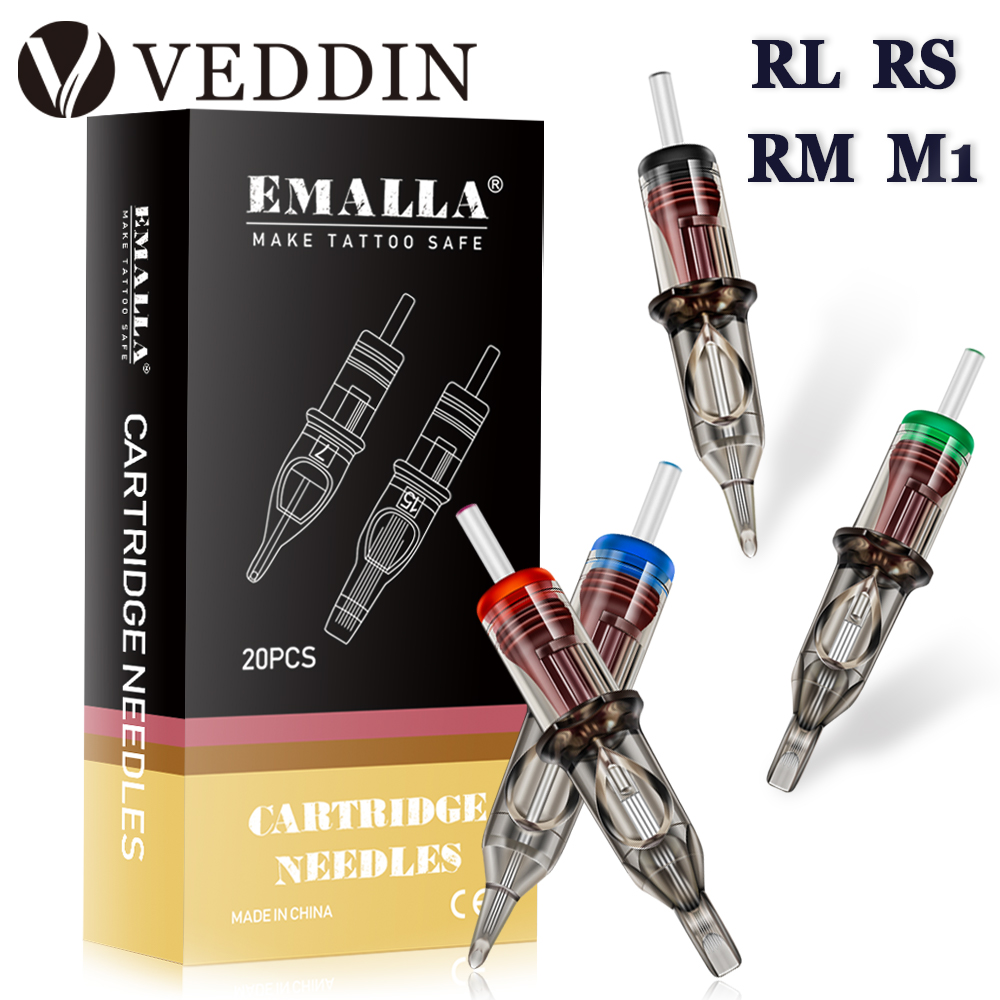 Best of EMALLA 20Pcs Tattoo Cartridge Needles RL RS RM M1 Disposable Sterilize Tattoo Cartridges For Makeup Machine Pen Needle Supply Reviews & Tips