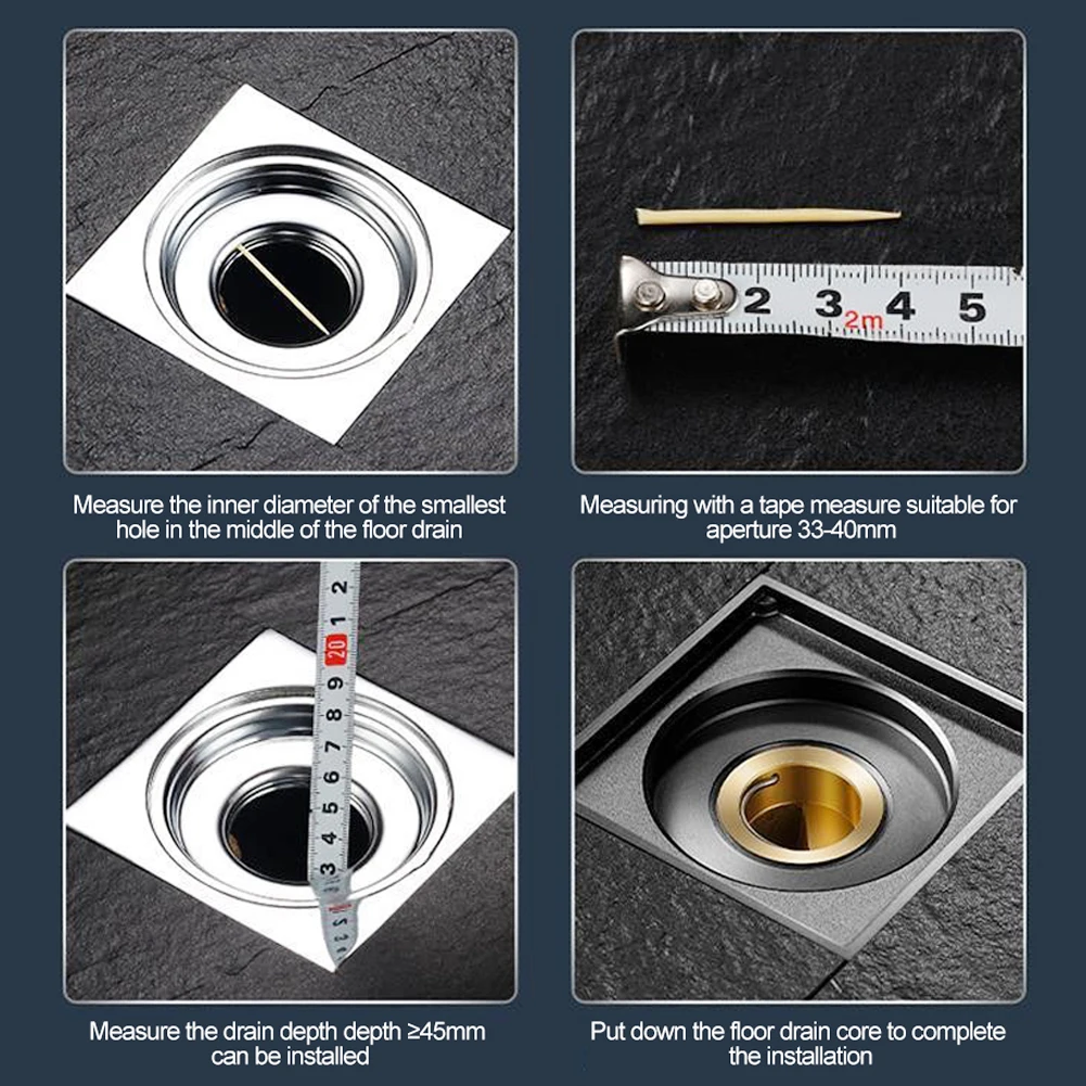 Anti-smell Odor Proof Floor Deodorant Core Water Drain Filter Floor Strainer Plug Drain Valve Odor-resistant Trap Siphon Tools