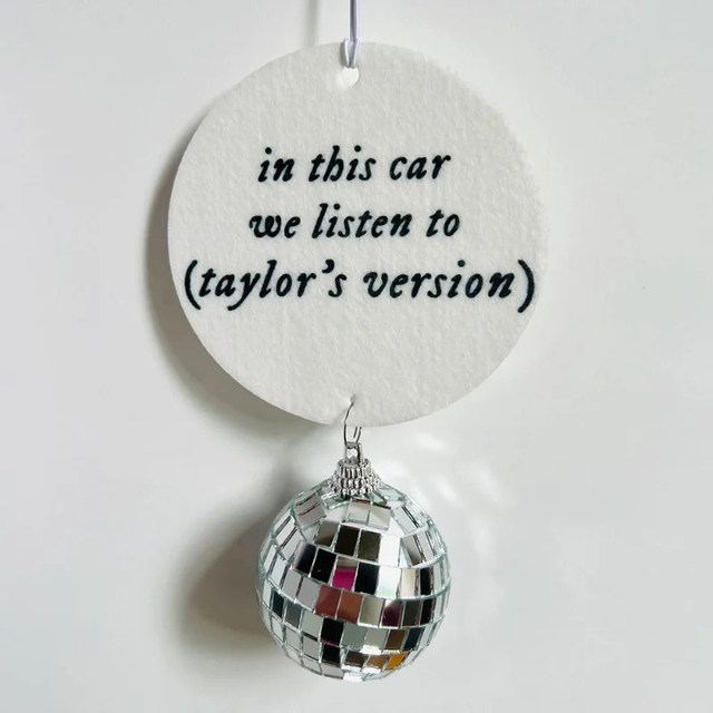 Taylor Swift All Too Well Car Mirror Accessories, Car mirror hanging  accessories, rearview mirror decorations, mirror hangers for cars, Eras