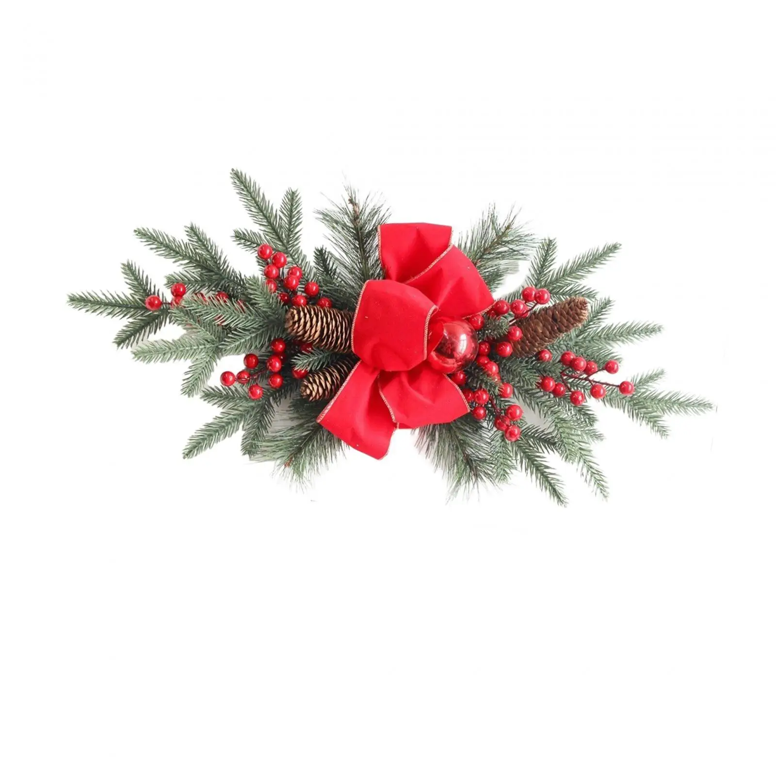 Artificial Christmas Wreath Christmas Stair Swag Decorations Christmas Garland for Window Holiday Fireplace Festival Outside