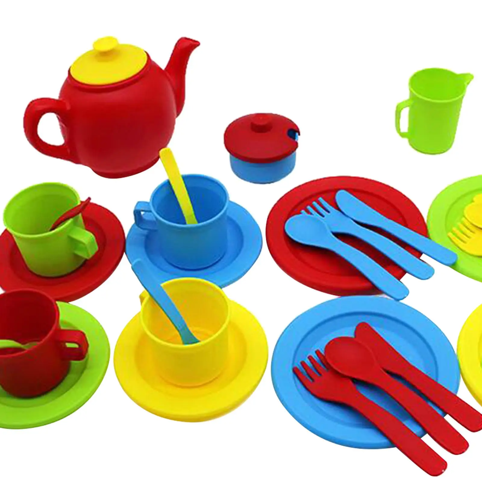 35x Kids Afternoon Tea Set kitchen Playset Simulation Play House Kitchen Children`s Toy Cute for Holiday Gifts Toddler Kids