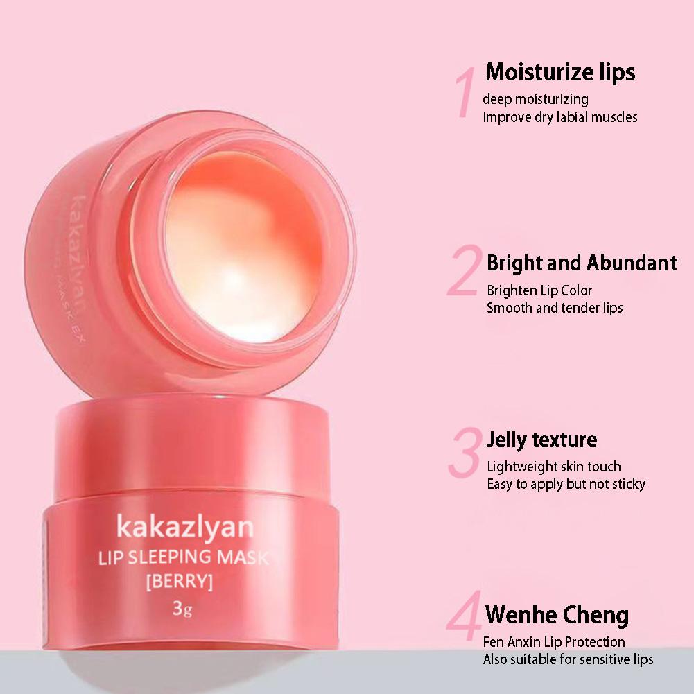 Best of 3g Lip Sleep Mask Night Sleep Maintenance Moisturizing Lip Gloss Bleach Cream Nourishing Lip Care Lip Balm Reviews & Tips - Image 4