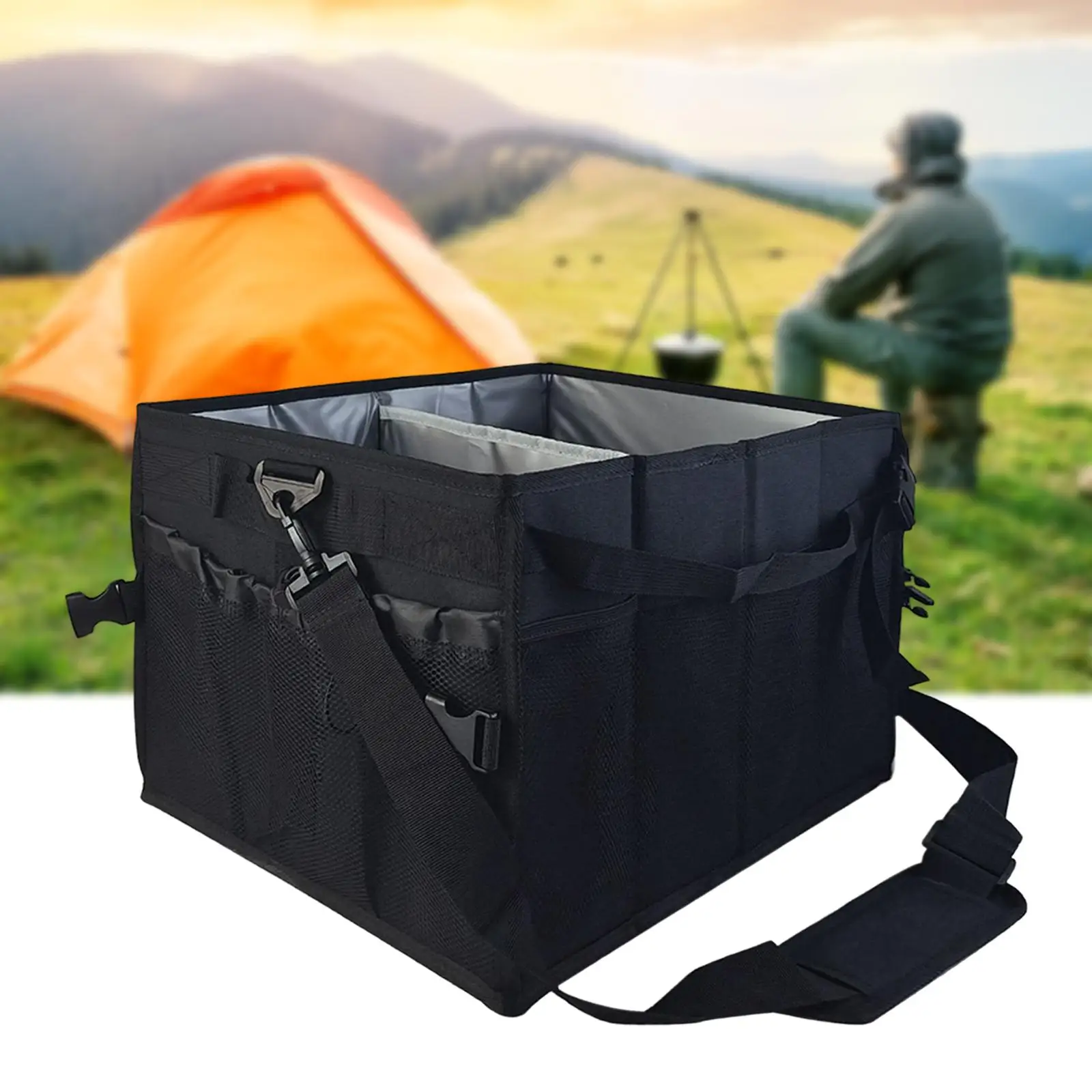 Foldable BBQ Tools Storage Bag, BBQ Equipment Storage Bag, Kitchen Tools Bag