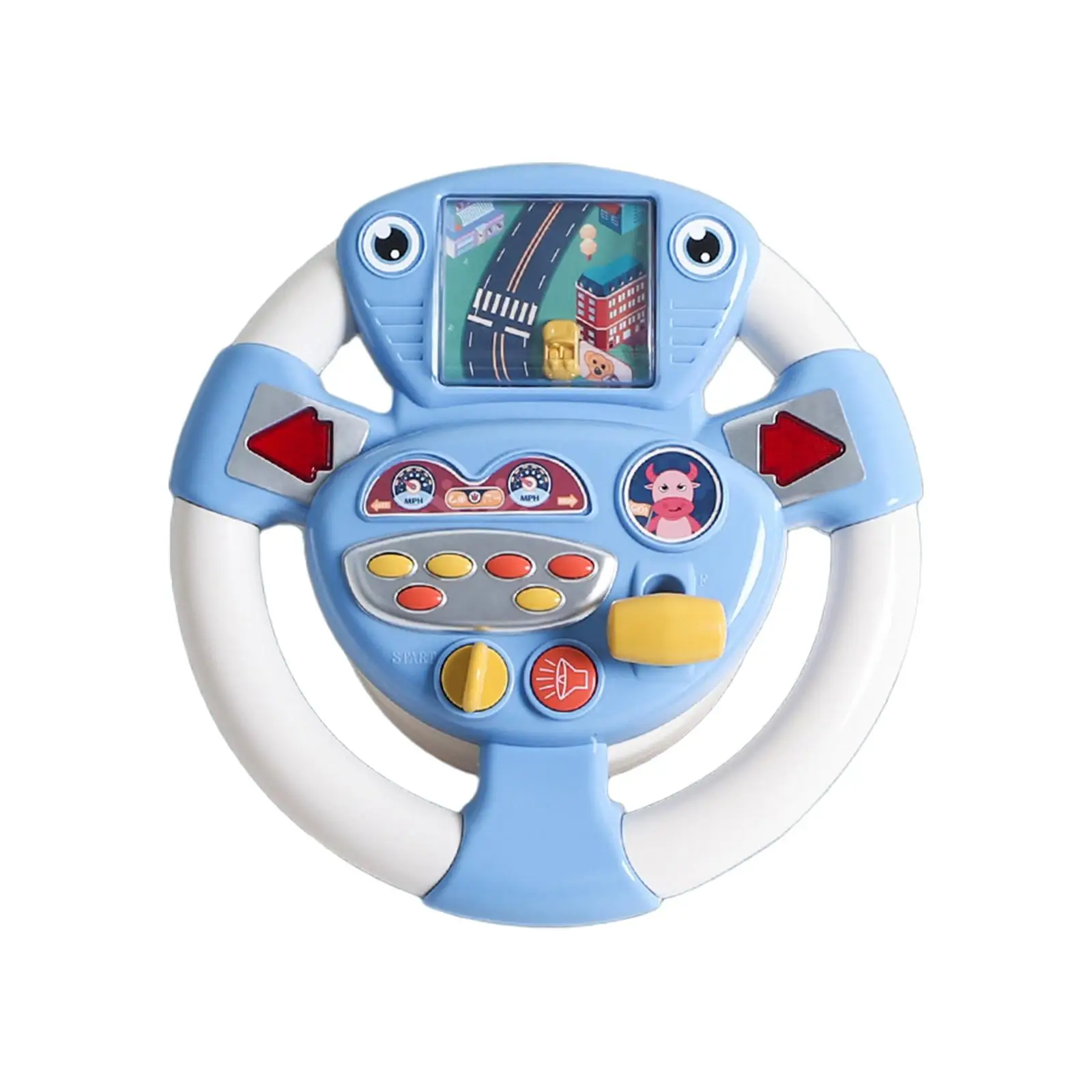 Multifunctional Driving Wheel Toys Musical Activity Toy for Children Girls