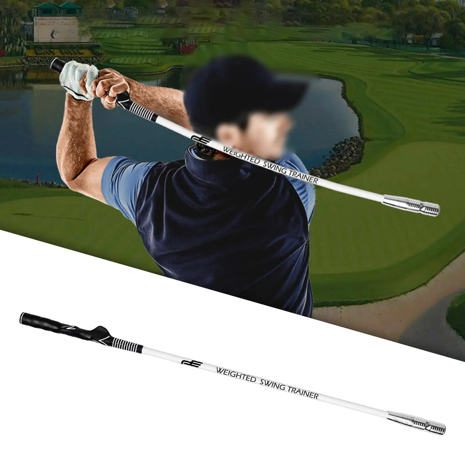 Golfer Swing Training Practice Tool Posture Correcting Arm Strength Exercise Stick for Indoor and Outdoor Women and Men Beginner