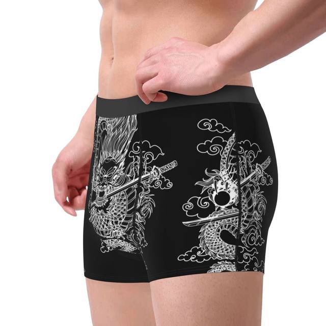 Custom Golden Fucanglong Chinese Dragon Underwear Men Stretch Asian  Folklore Mythology Boxer Briefs - AliExpress