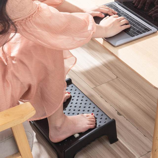 Foot Rest for Under Desk at Work Under Desk Footrest Wooden Foot Stool  Under Desk Slanted Desk Foot Rest Ergonomic Adjustable Office Footrests  Nursing