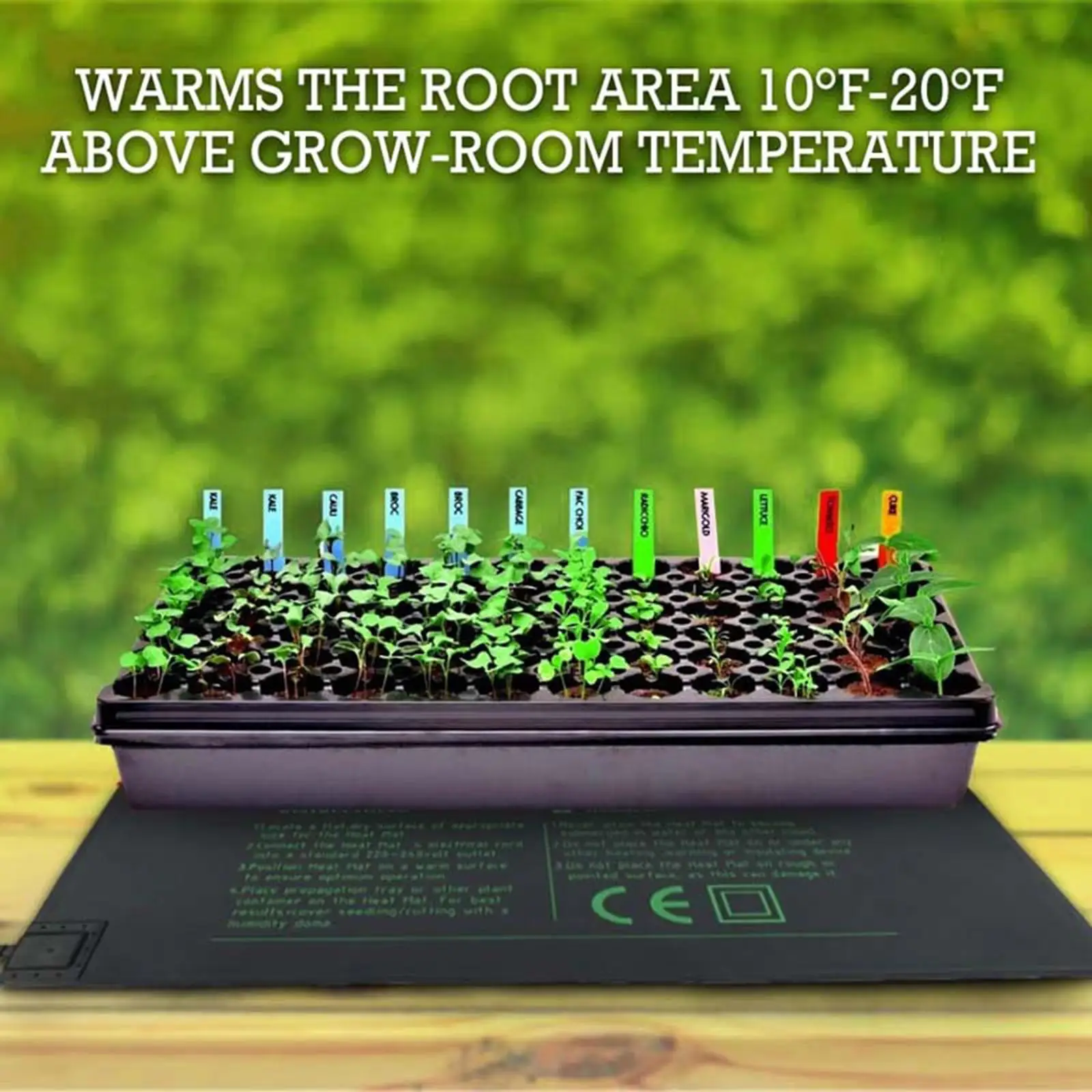 10"x20" Seed Starting Heat Mat Seed Cloning Heating Pad Garden Outdoor Living US 