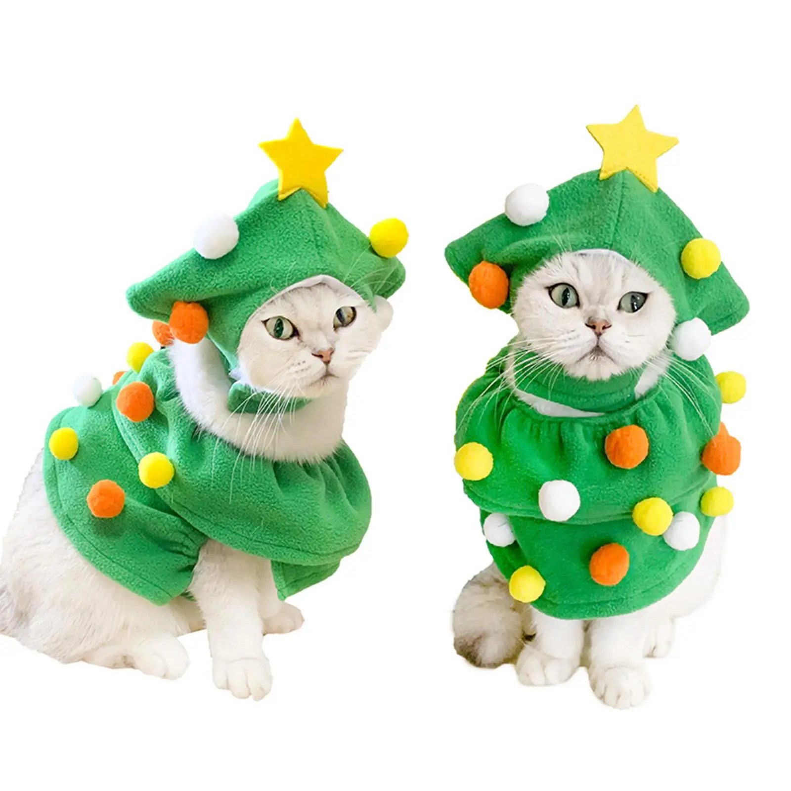 Dog Cat Christmas Costume Hat Cloak Party Cosplay Xmas Cape Breathable