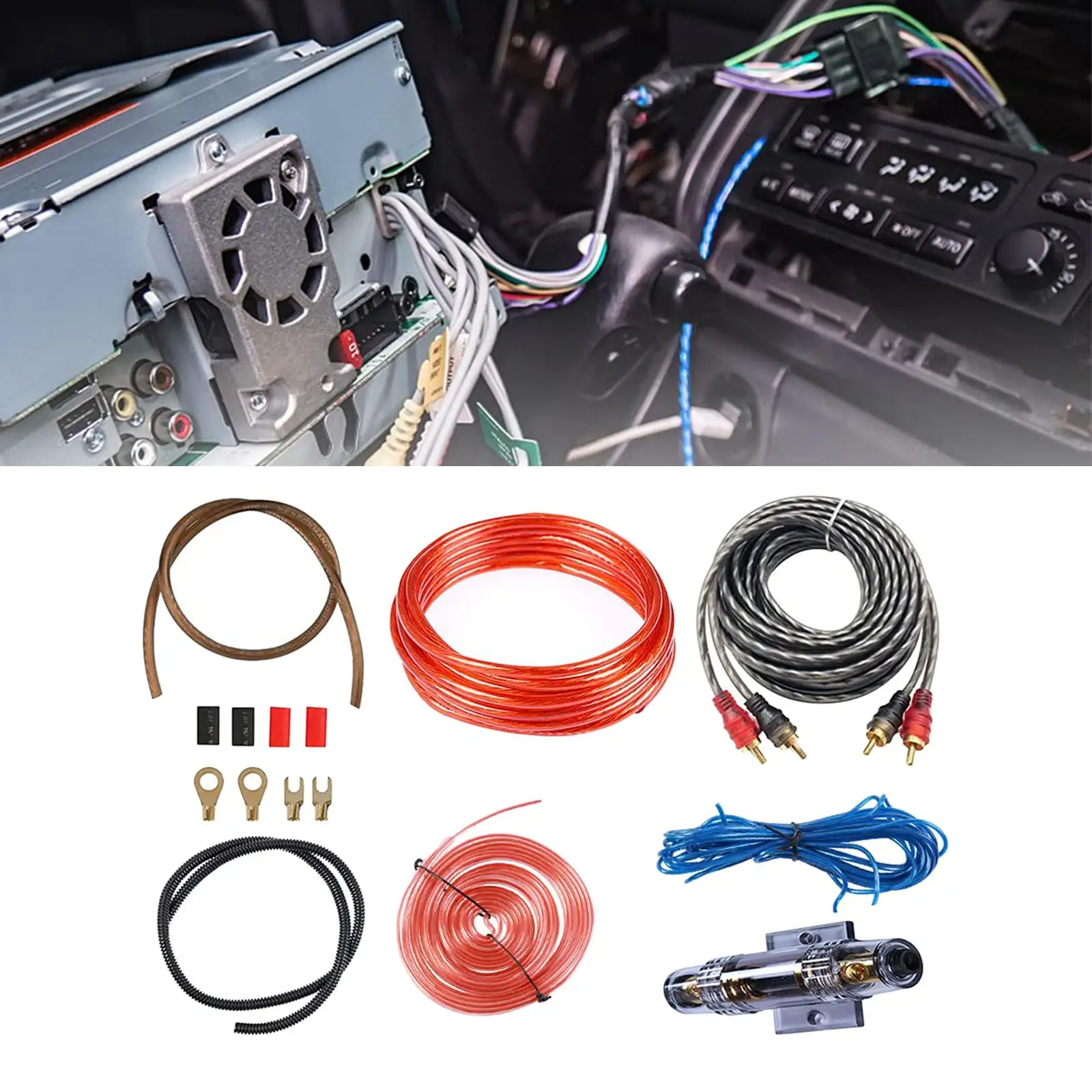 Car Audio Wiring Amplifier Installation PVC Cord