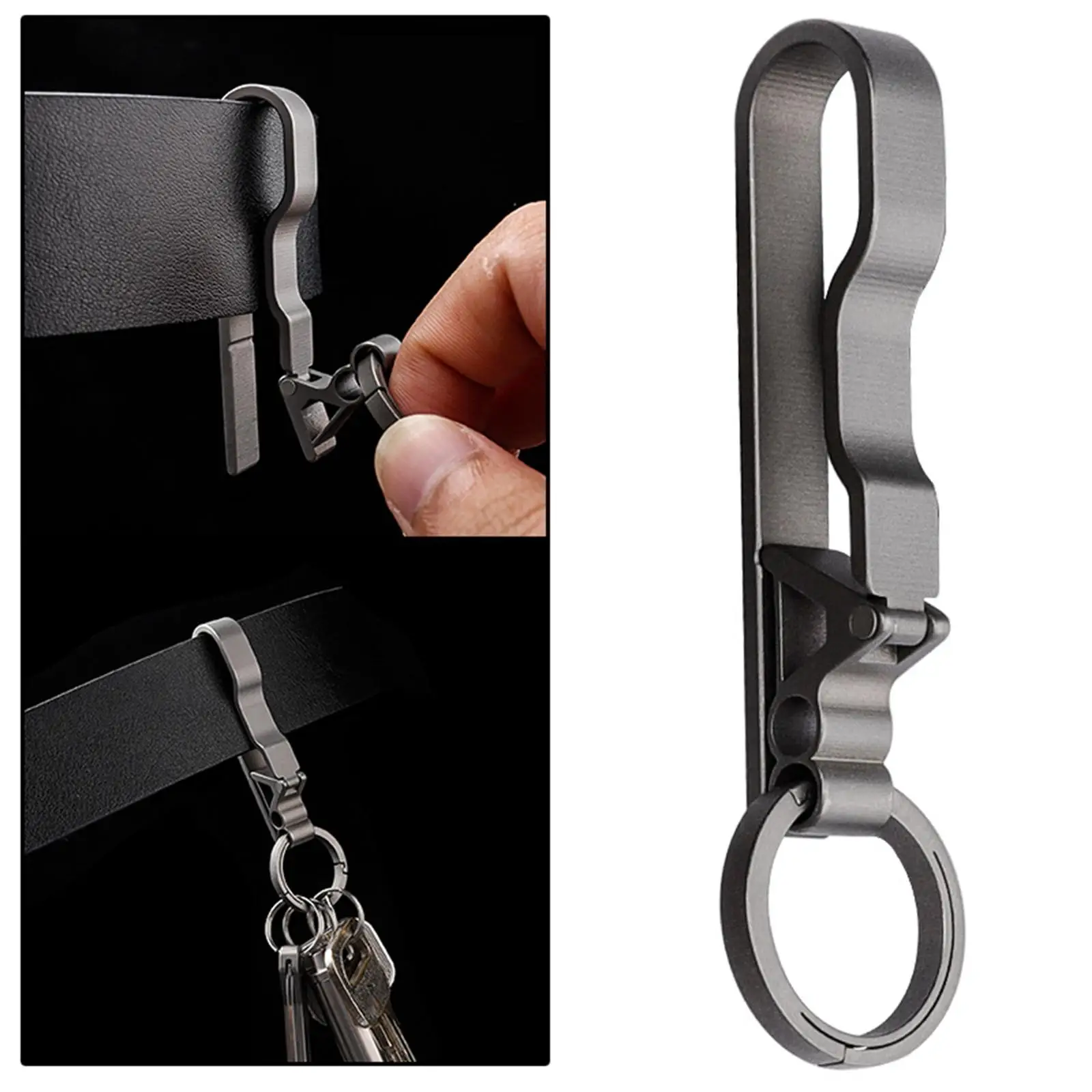 Retro Style Belt Keychain Unisex Metal Custom Key Chain Holder Car Key Ring Holder