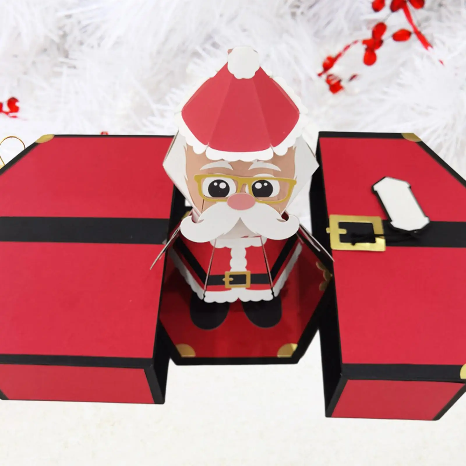 3D Christmas Santa Cards Merry Christmas Greeting Cards Xmas Santa Card for Xmas