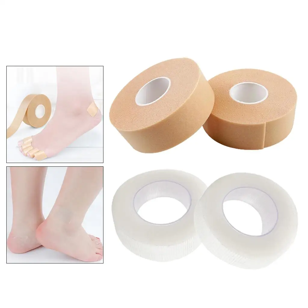 Pack of 2 Blister Tape for Heels Fingers Waterproof Roll Anti-Slip  Sticker to  Toe Blister and Rubbing Chafing