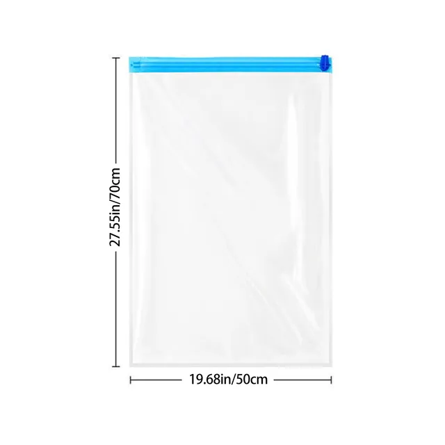 New Convenient Air Vacuum Compressed Bag For Clothes Transparent Border  Folding Travel Space Saving Bags Package With Valves