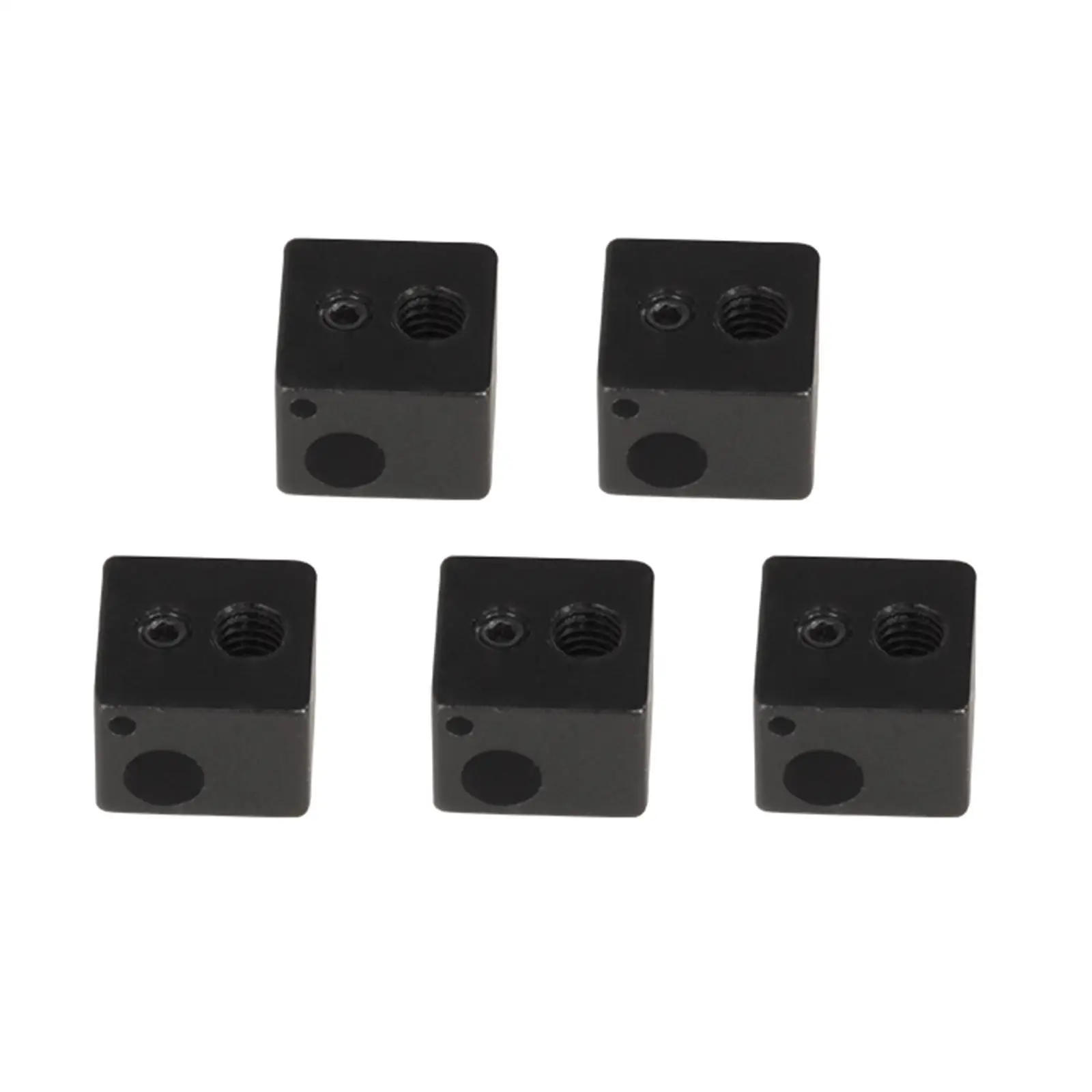 5Pcs 3D Printer Aluminium Heater Block Extruder Hotend Heater Block Replace Easy Installation High Performance 3D Printer Parts