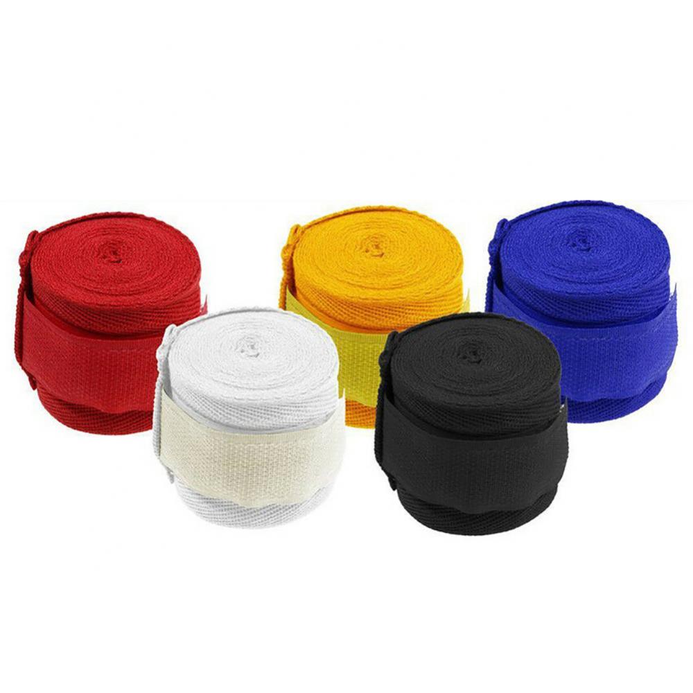 Description Picture 3 of item2.5mx5cm Boxing Sports Cotton Strap Bandage Cover Muay Taekwondo Hand Glove Wrap Protector De Boxeo