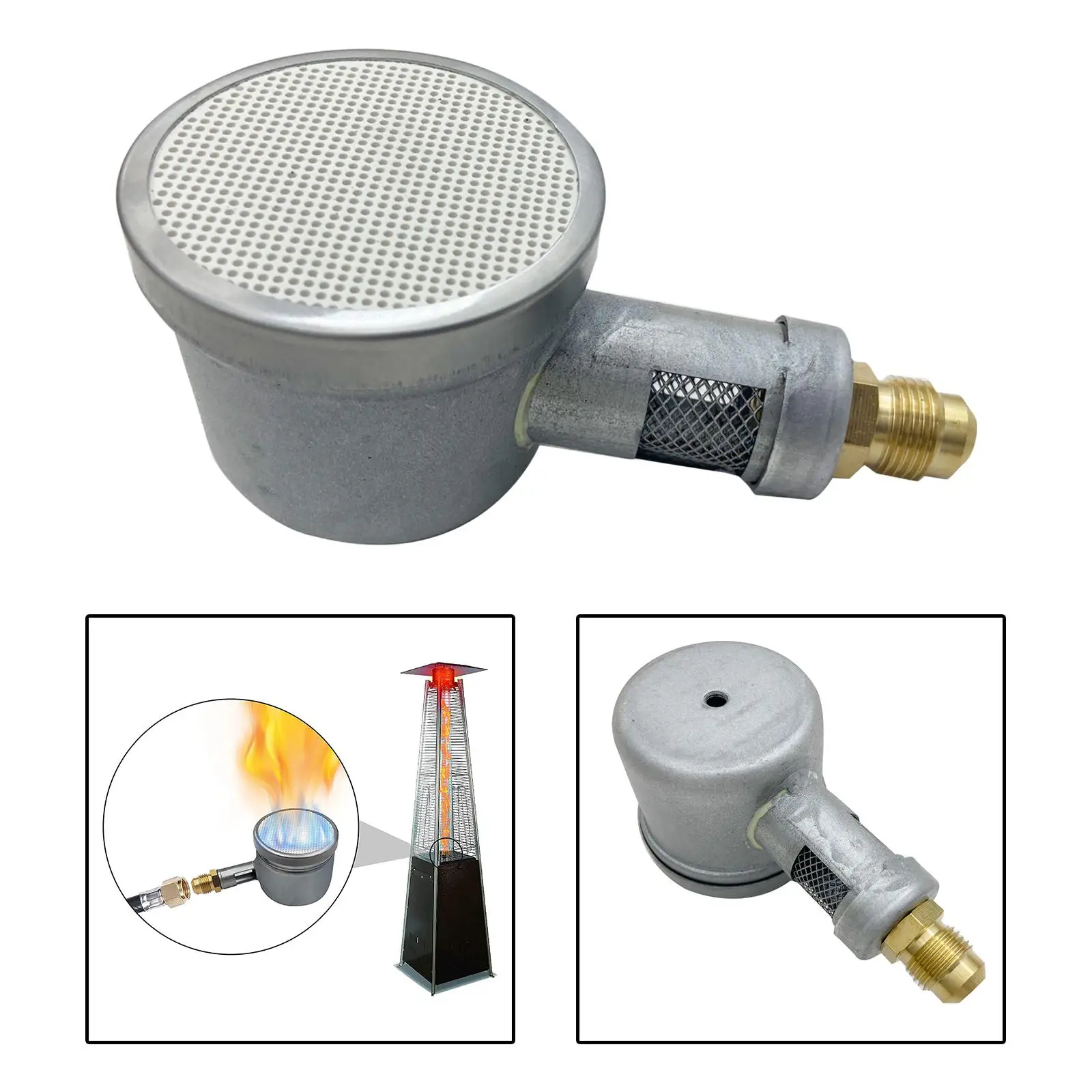 Portable Round Burner Head High Temperature Resistant for Outdoor Burner