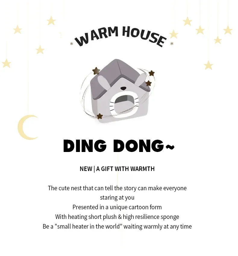 Title 2, Soft Cat Bed Deep Sleep House Dog Cat Winter Ho...