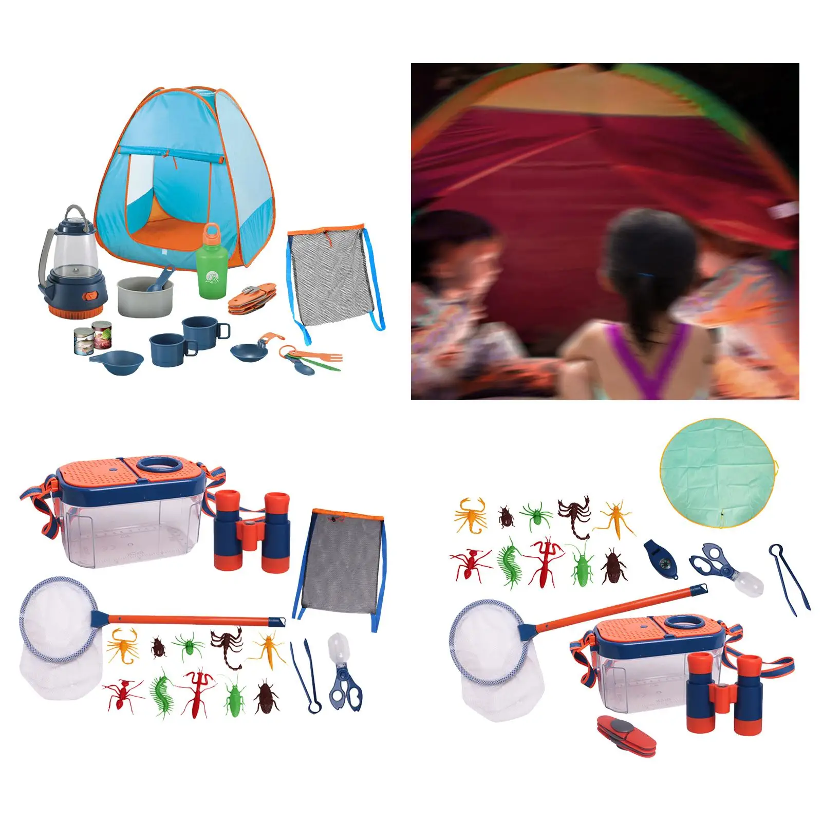 Kids Pretend Play Toys Set Lightweight Outdoor Adventure Toy Educational Learning Toys for Outdoor Boys Party Indoor Girls
