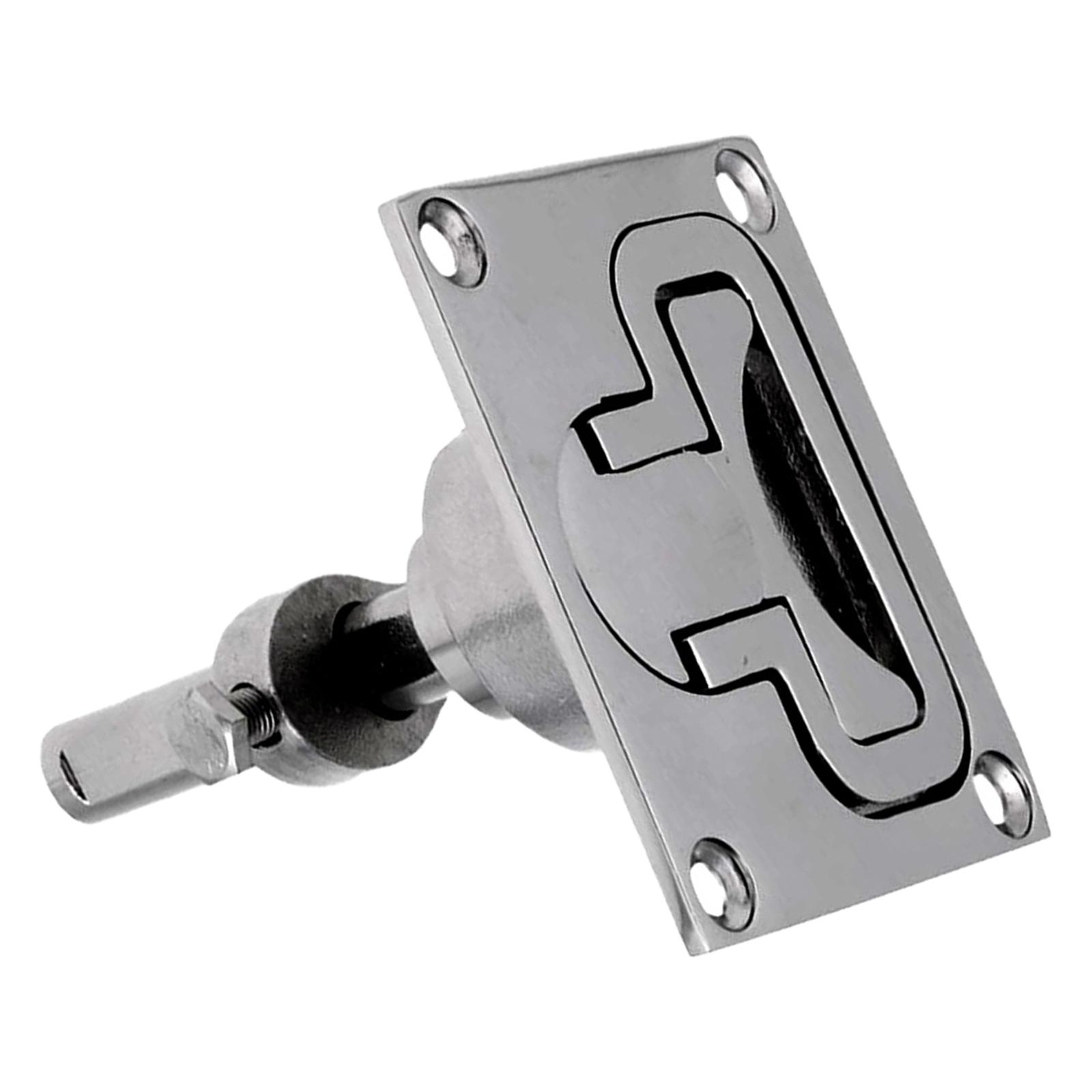 Stainless Steel Boat Floor Buckle Latch Flush Turning Lift Handle Durable