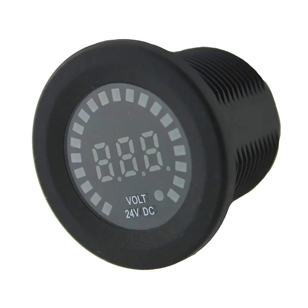 Voltmeter Parts for Motorcycle Car LED Circuit Automobile black and blue
