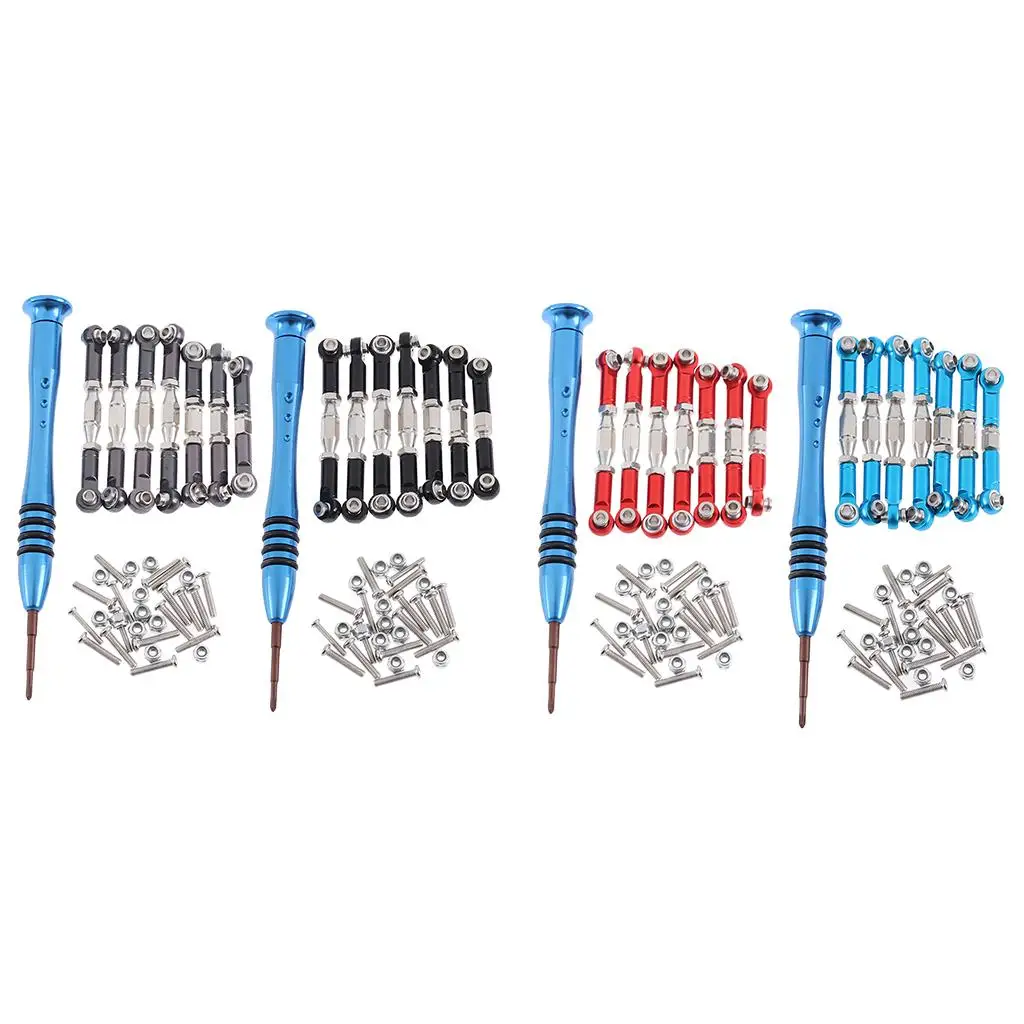 7pcs Adjustable Linkages Pull Rods Set  144001 RC Buggy Accessory