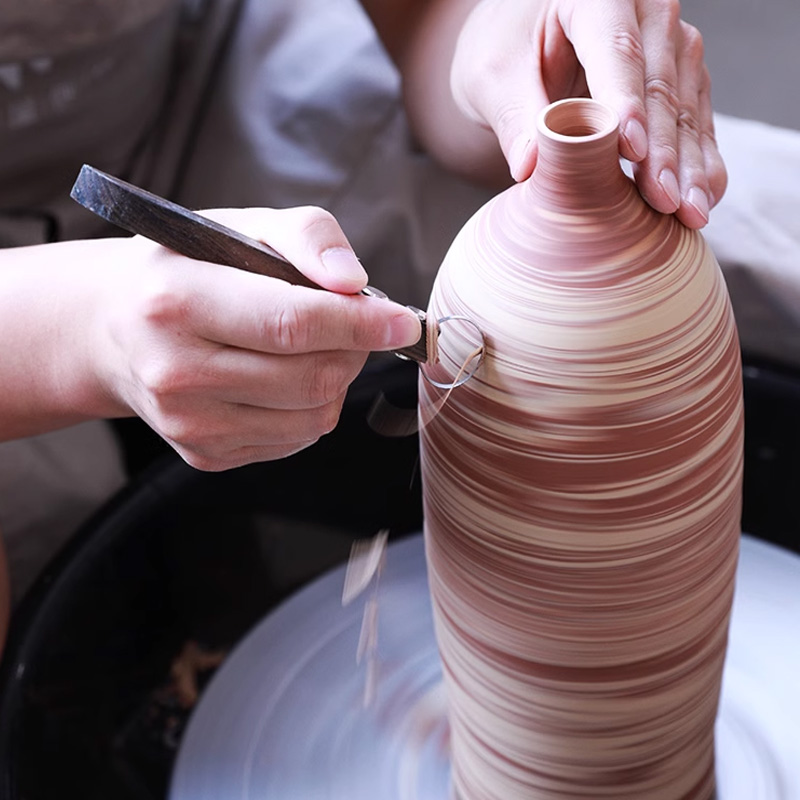 Description Picture 4 of itemCeramic Teapot Handle Scraper Replaceable Knife Head Polymer Clay Trimming Texture Ring Knife Carving Pottery Tool