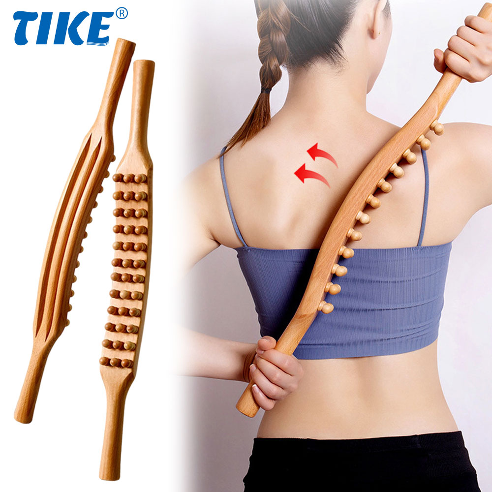 Best of Wood Therapy Massage Tools, 36 Beads Back Leg Body Massager Lymphatic Drainage Massager, Handheld Massage Stick For Relieves Pain Reviews & Tips